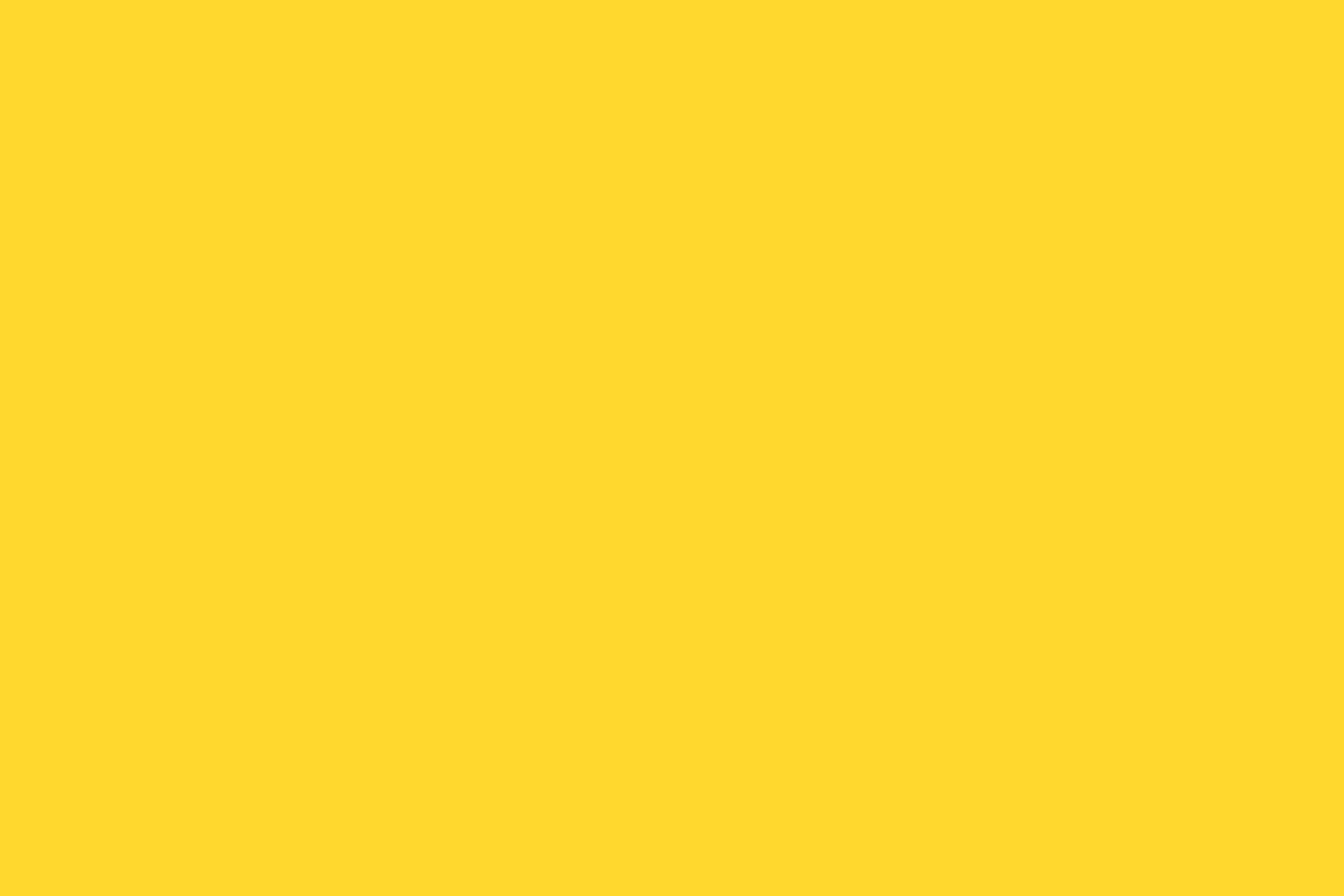 A solid Dandelion Yellow sample color card.
