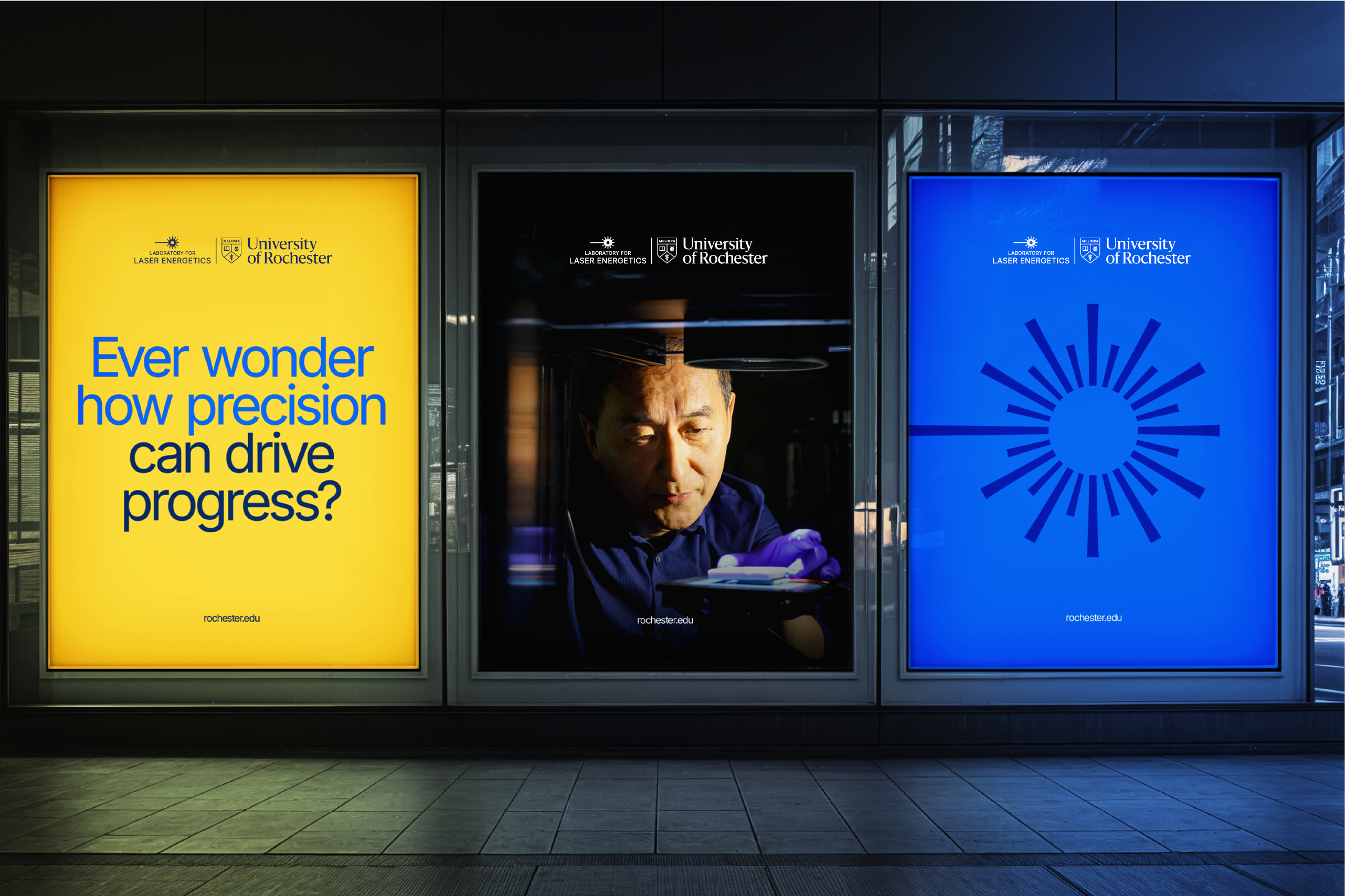 A series of posters featuring the LLE.